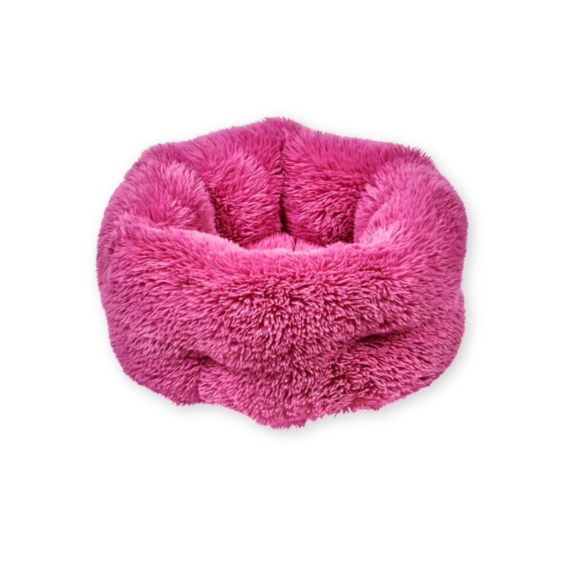 Muffy Soft Faux Fur Bed for Dogs & Cats in Cherry Blossom or BW Bengal
