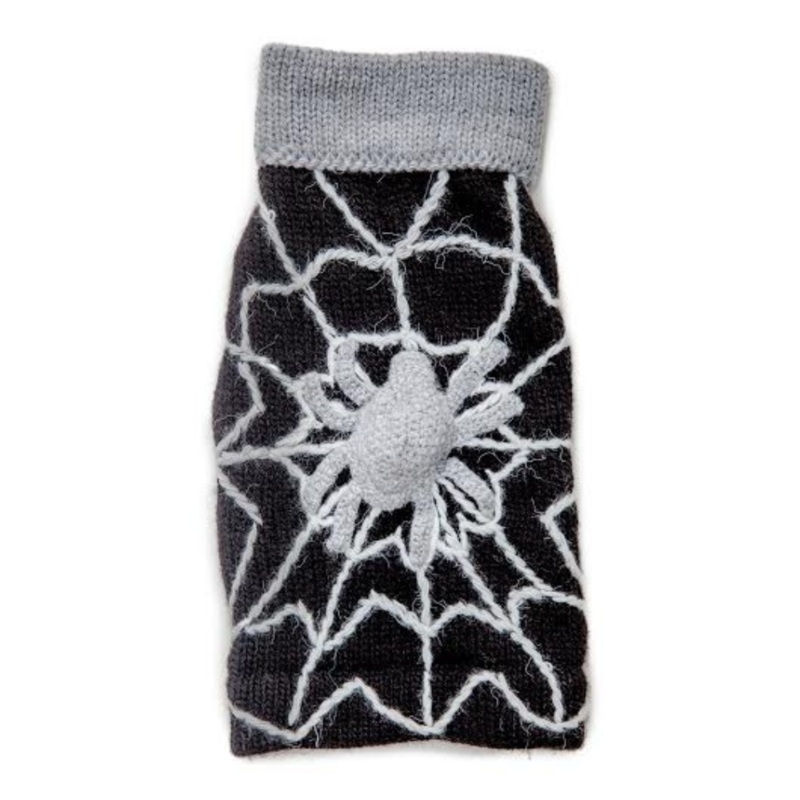 Spooky Spider Handknit Dog Sweater