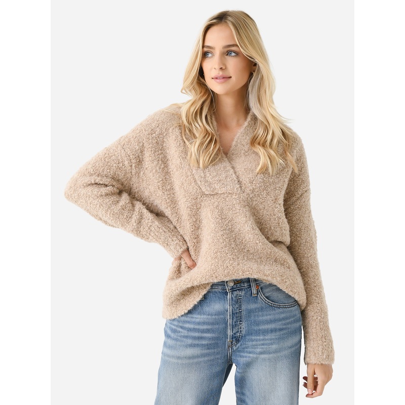 Vince Women’s Crimped Shawl Sweater