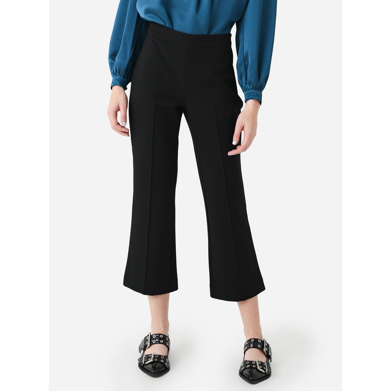 Vince Women’s Mid Rise Pintuck Crop Flare Pant