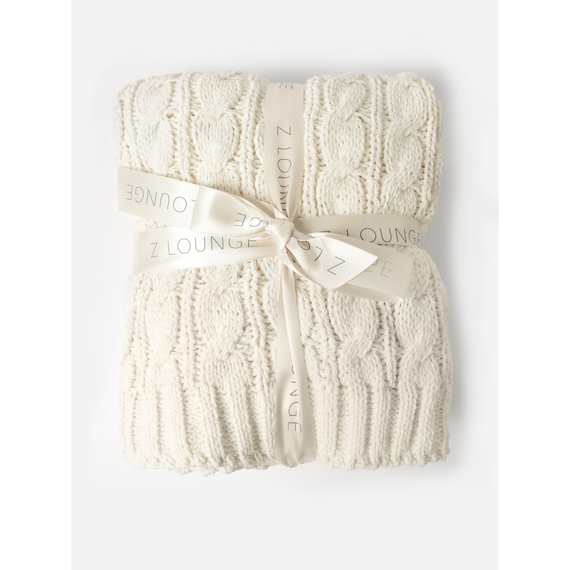 Z Supply Plush Cable Knit Blanket