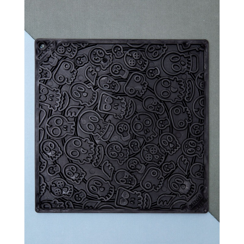 Zombies Dog Lick Mat in Black (Made in the USA)