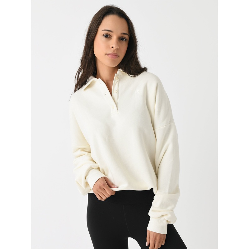 Eterne Women’s Oversized Polo Sweatshirt