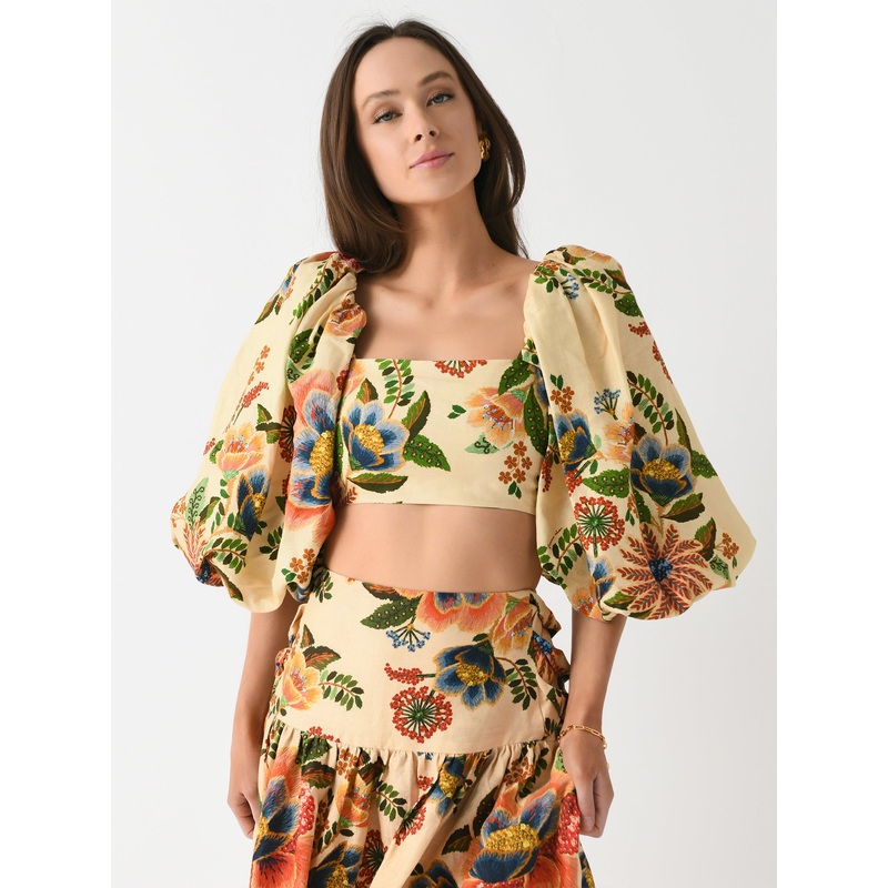 Farm Rio Women’s Delicate Garden Crop Top