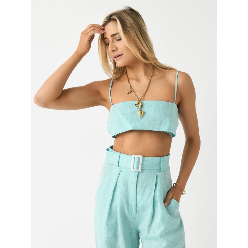 Matthew Bruch Women’s Structured Bandeau Crop Top