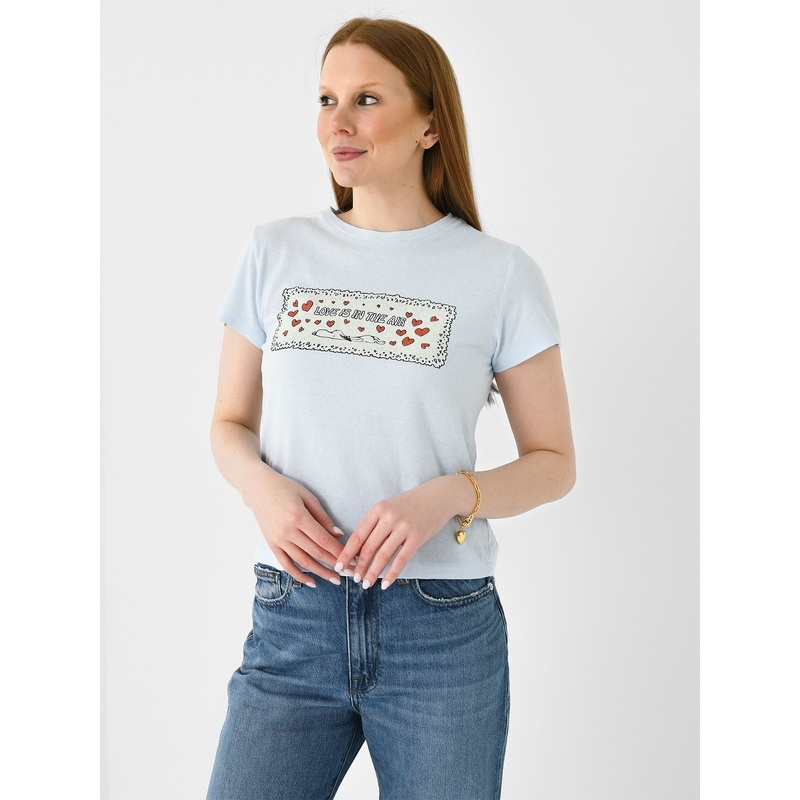 Re/Done Women’s Snoopy Love Classic Tee