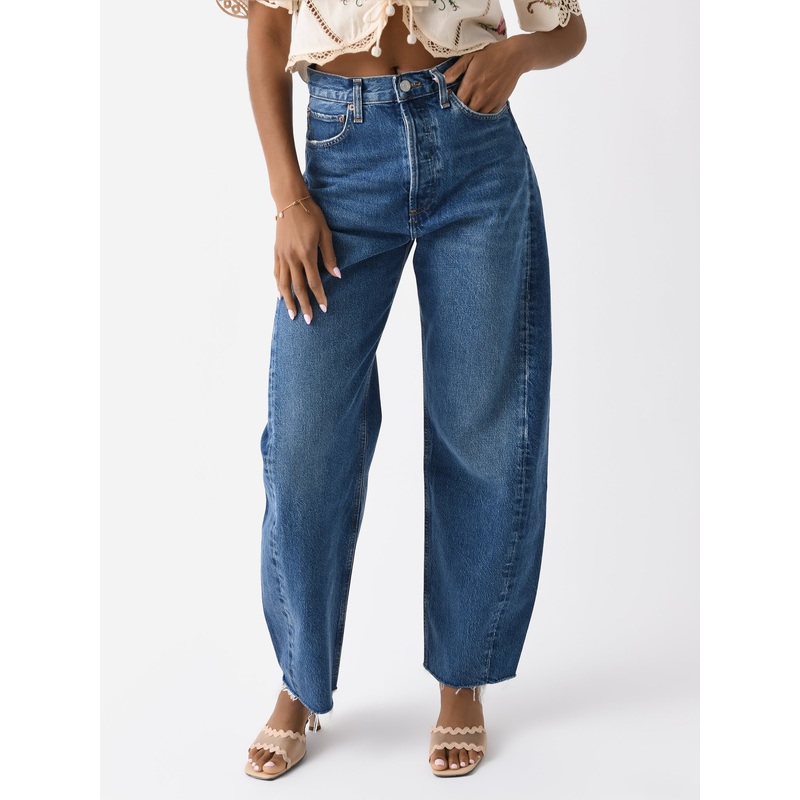 Agolde Women’s Luna High Rise Pieced Taper Jean