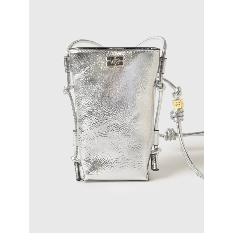GANNI Metallic Bou Crossbody Bag
