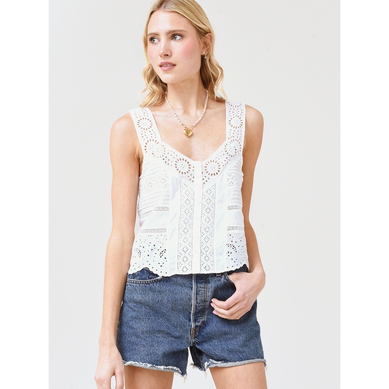 LoveShackFancy Women’s Breccan Tank Blouse