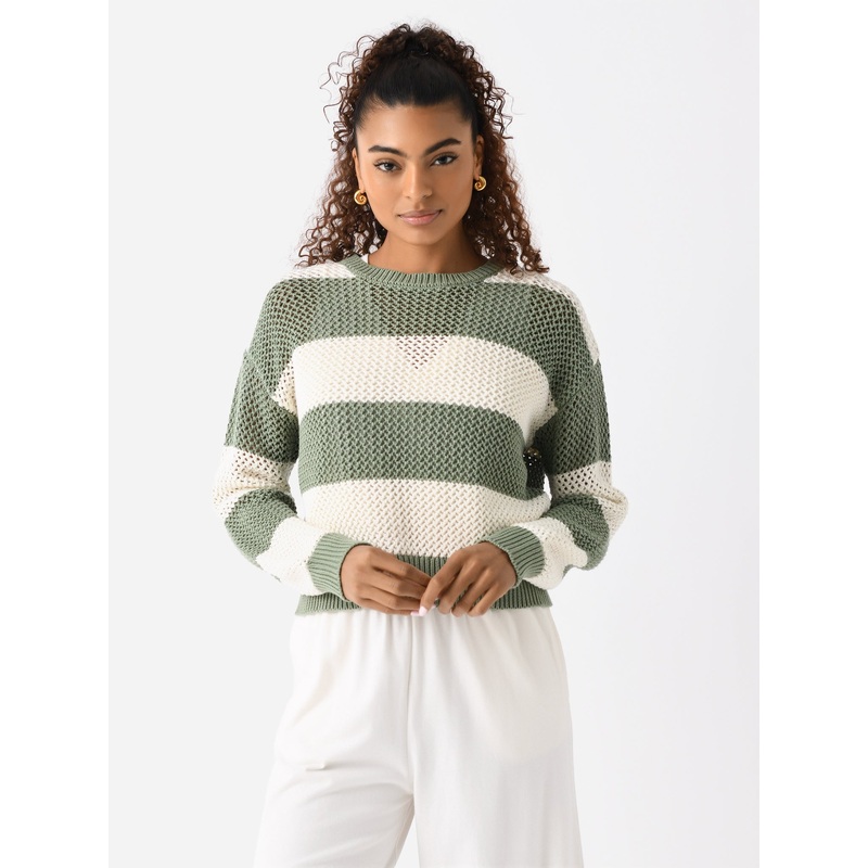 Z Supply Women’s Broadbeach Stripe Sweater