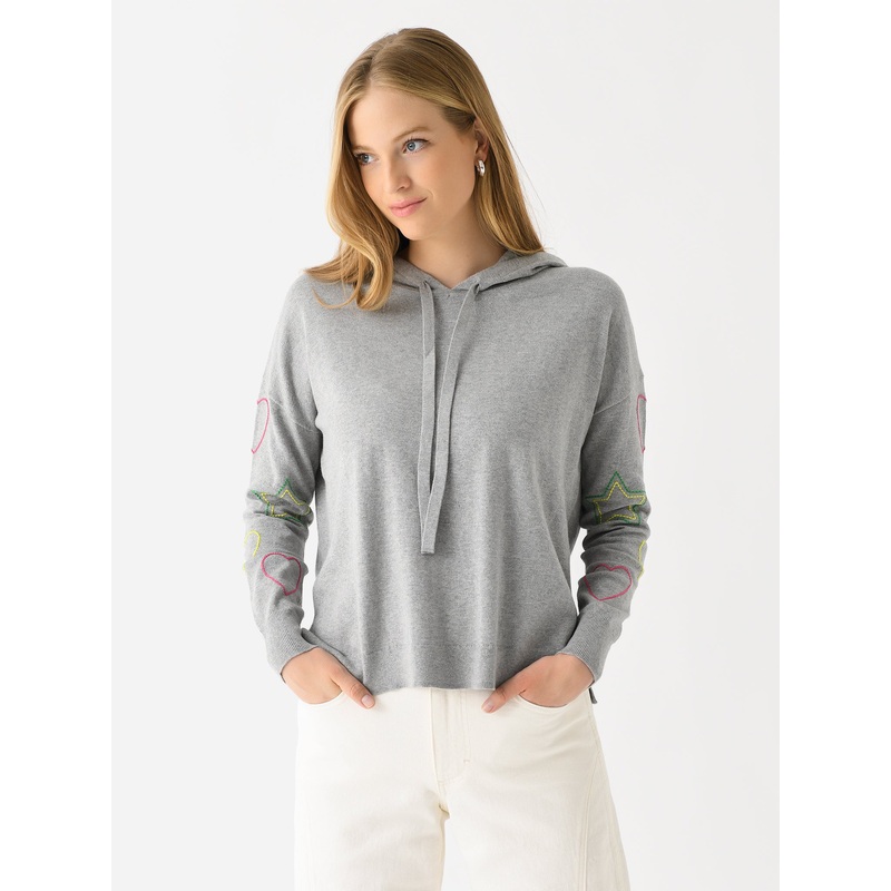 J Society Women’s Heart Star Hoodie