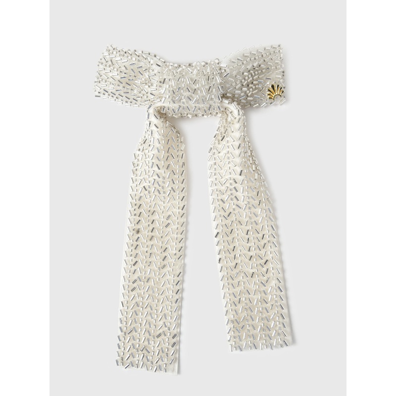 Lele Sadoughi Margot Beaded Bow Barrette