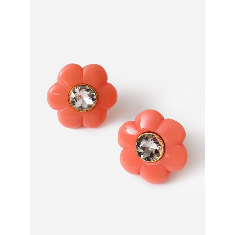 Lele Sadoughi Women’s Daphne Crystal Clip-On Button Earrings