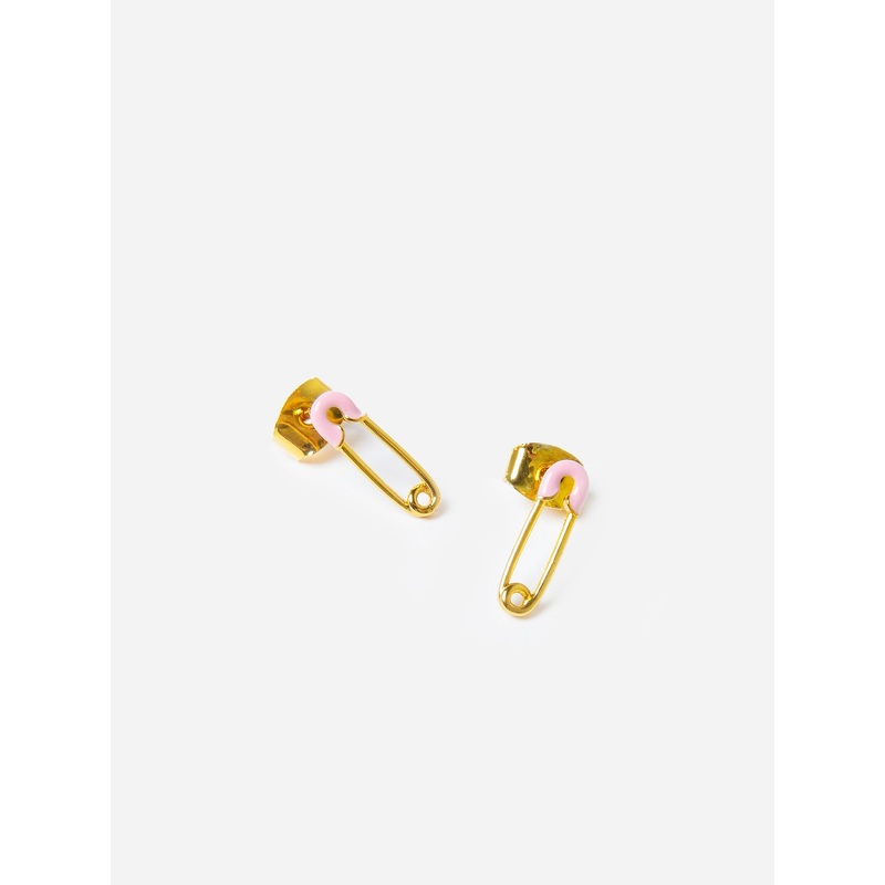 TAI Women’s Enamel Safety Pin Stud Earrings