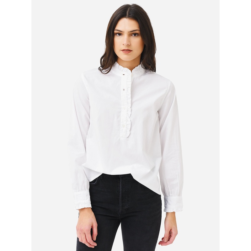 Trovata Women’s Breezy Blouse|L|CLASSIC WHITE