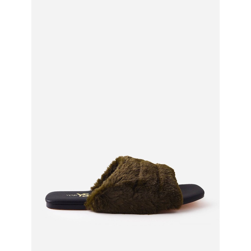 Yosi Samra Women’s Nora Faux Fur Slide