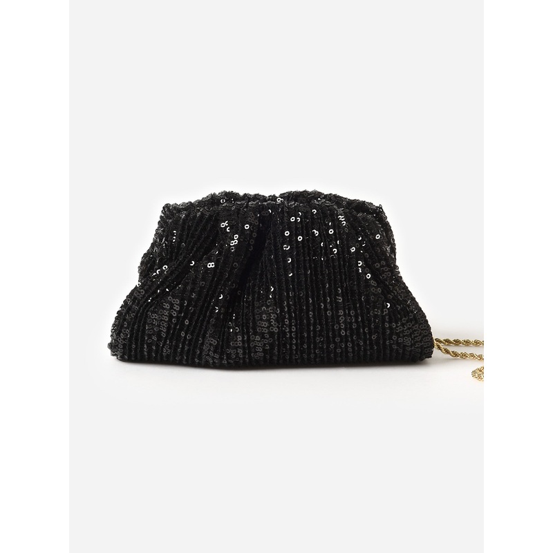 Loeffler Randall Bailey Sequin Pleated Dome Clutch