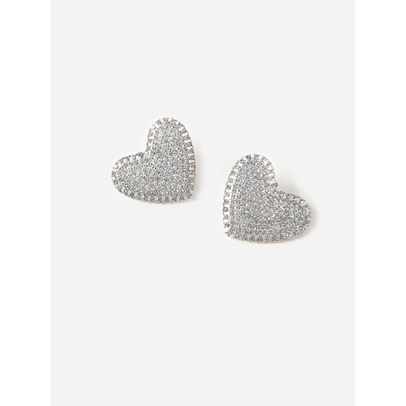 Neely Phelan Women’s Rhinestone Heart Stud Earrings