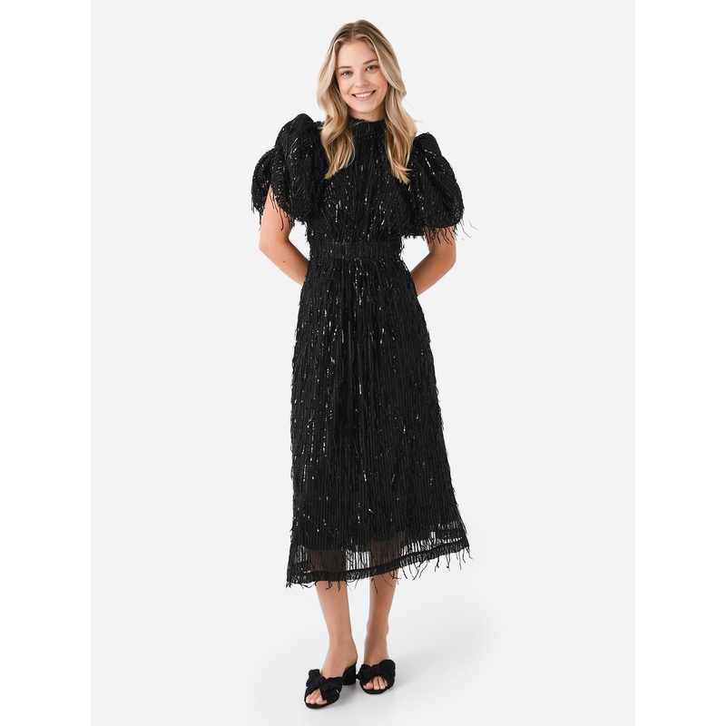 Rotate Women’s Sequin Midi Puff Dress