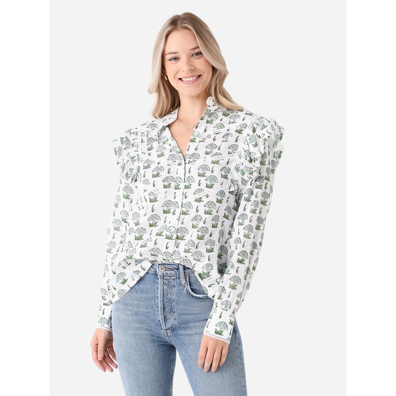 Sur La Vague Women’s Shroom Long Sleeve Blouse