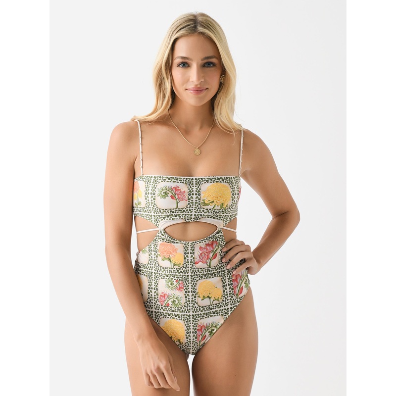 Agua By Agua Bendita Women’s Victoriana Bisuteria One-Piece Swimsuit