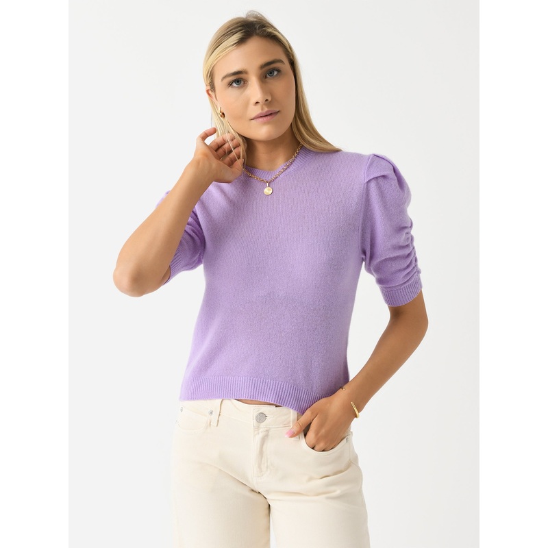 Frame Women’s Ruched Sleeve Cashmere Sweater