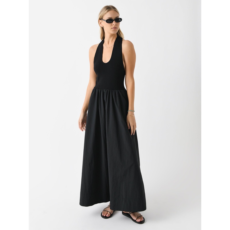 St. Agni Women’s Plunge Neck Dress