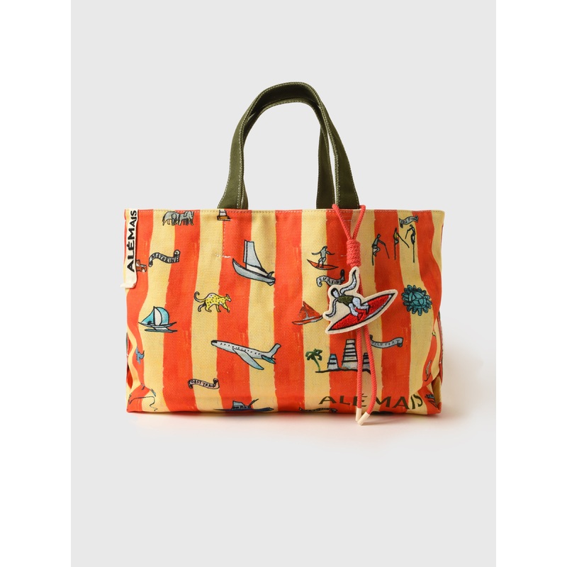 Alemais Miki Striped Oversize Tote