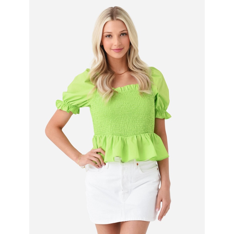 English Factory Women’s Puff Sleeve Top