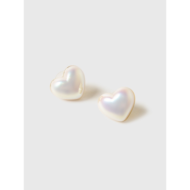 Lele Sadoughi Heart Stud Earrings