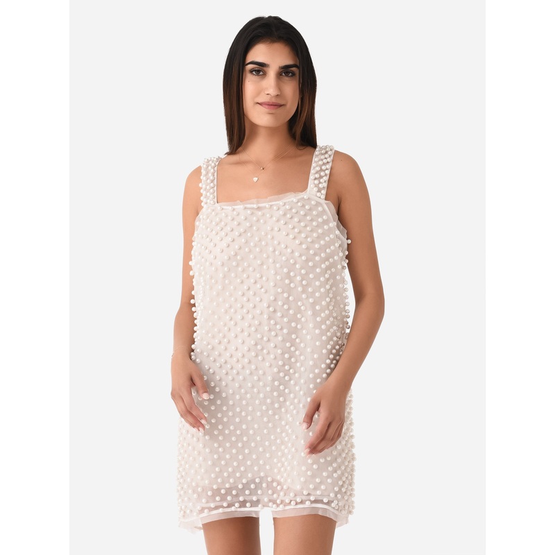 LoveShackFancy Women’s Kayana Pearl Mini Dress