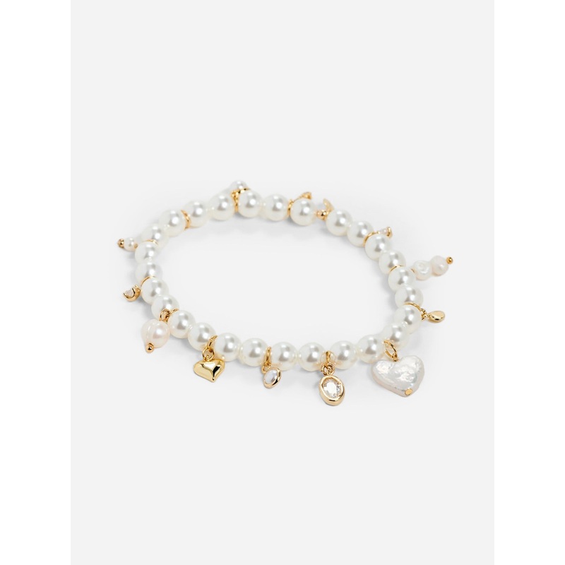 Shashi Stephanie’s Charms Pearl Bracelet