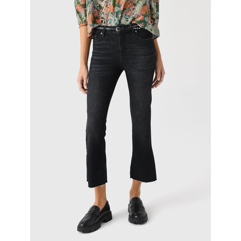 Frame Women’s Le Crop Mini Boot Raw Fray Jean