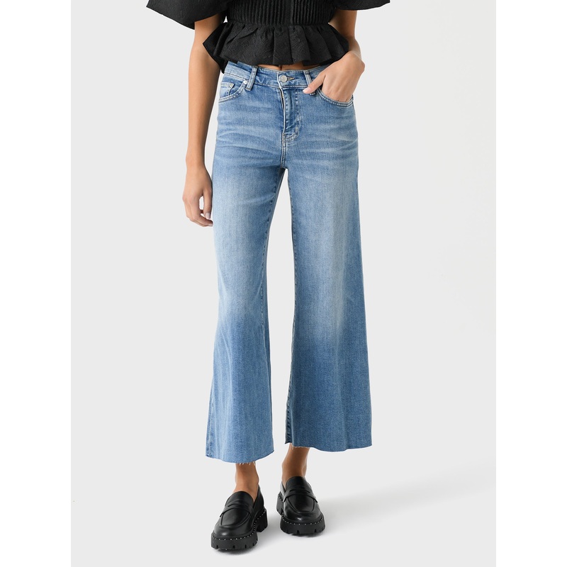 Frame Women’s Le Palazzo Crop Raw Fray Jean