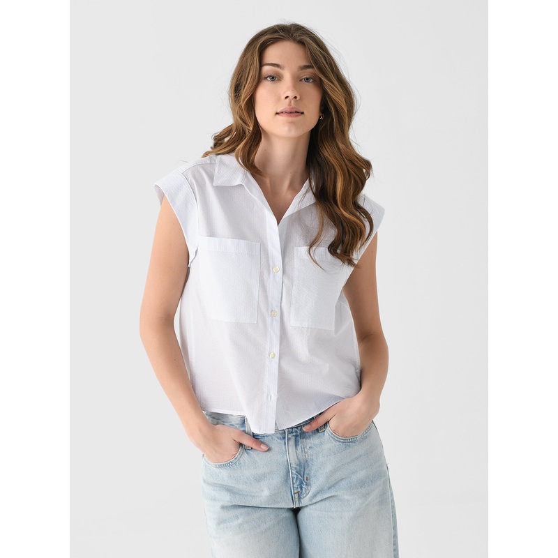 Frame Women’s The Seersucker Leisure Shirt