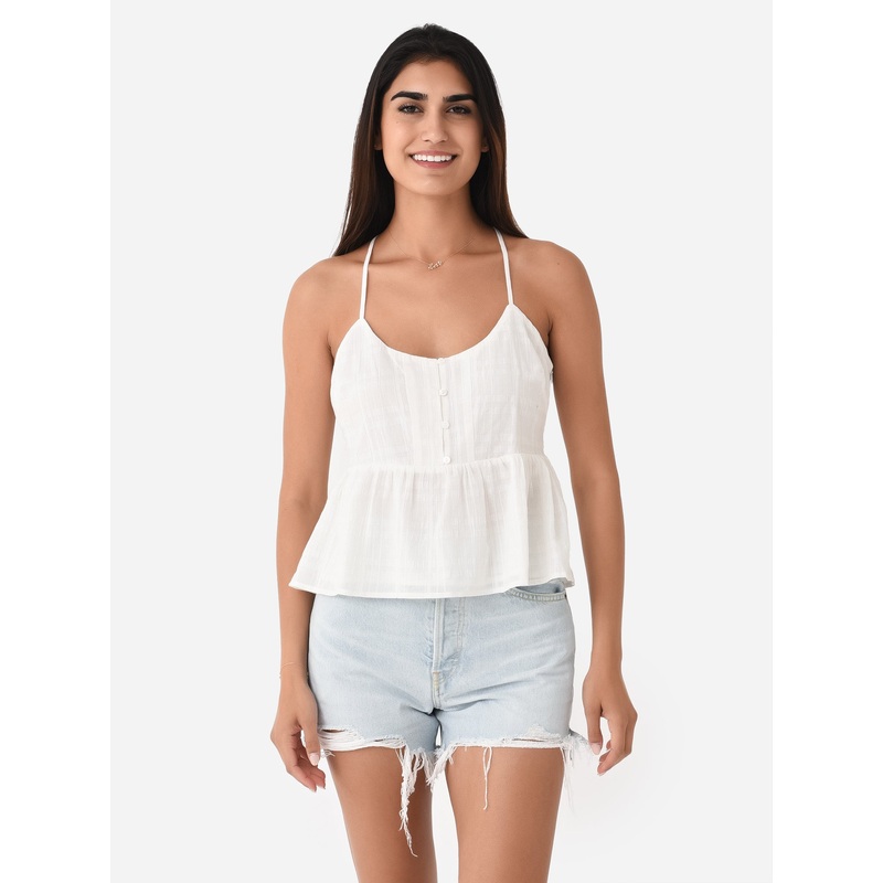 Greylin Women’s Iza Strappy Peplum Tank