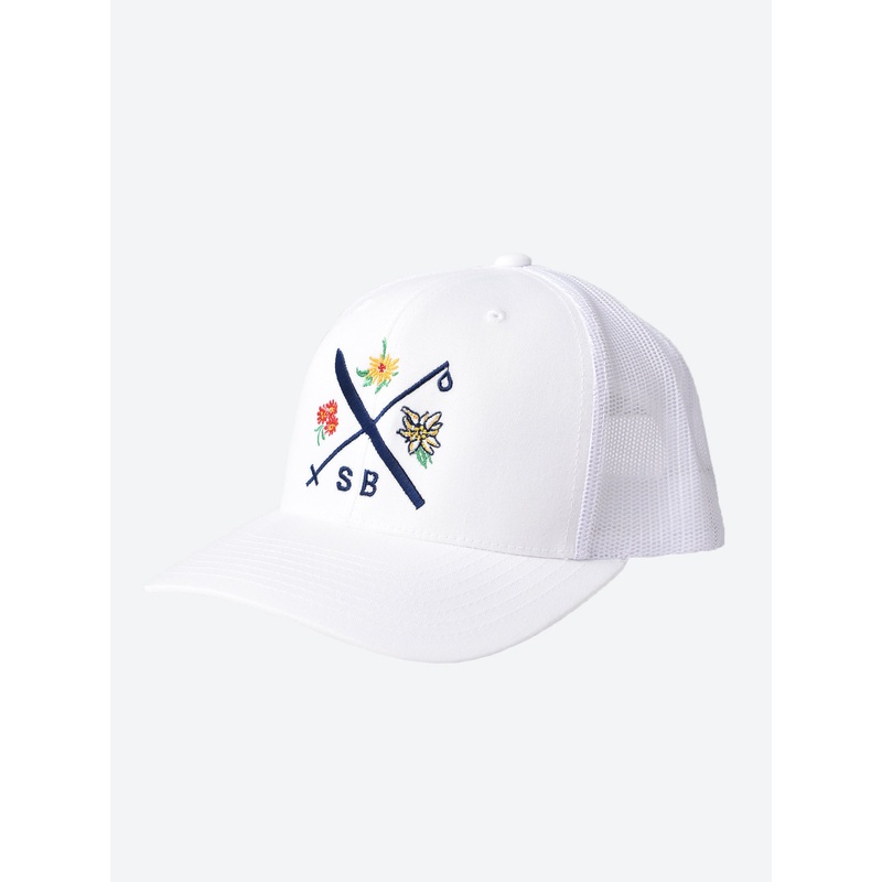 Women’s Ski Cross Flower Trucker Hat