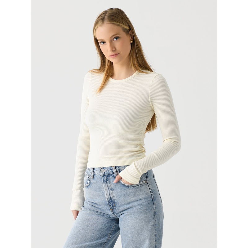 Agolde Women’s Alma Shrunken Crewneck Tee