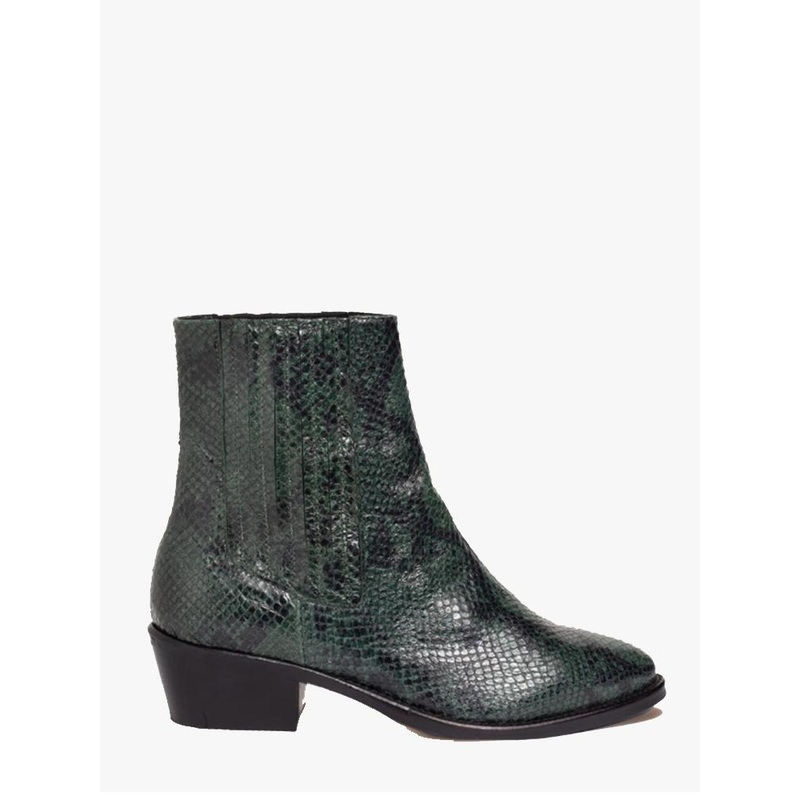 Anaki Paris Green Python Elizabeth Bootie