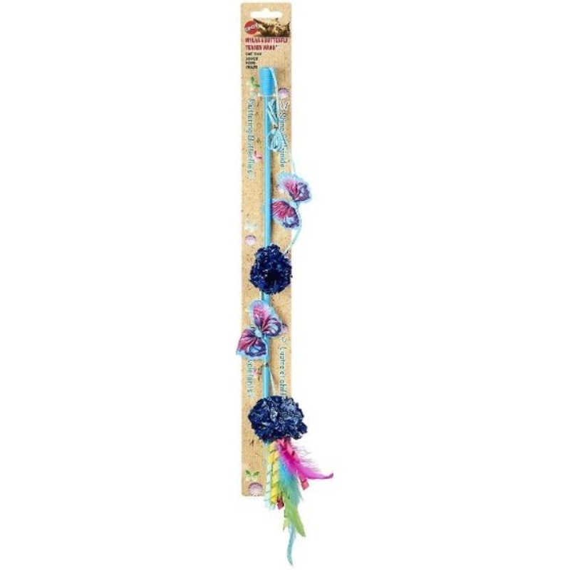 Butterfly Cat Wand Toy