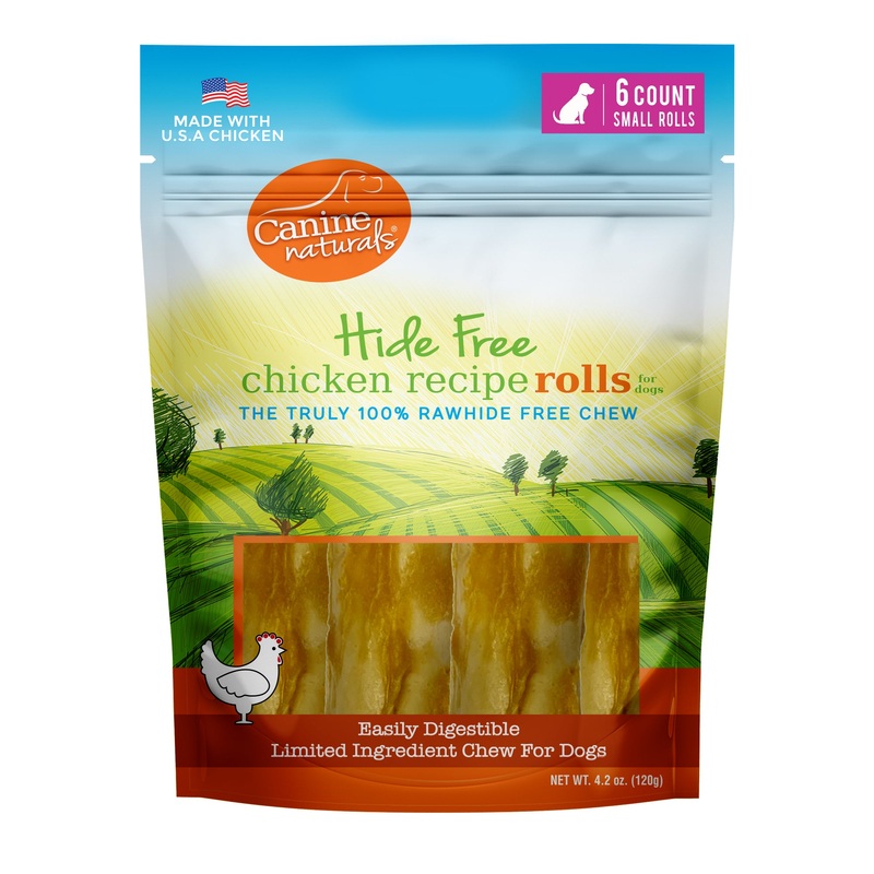 Canine Naturals Rawhide Free Chicken Roll Chews