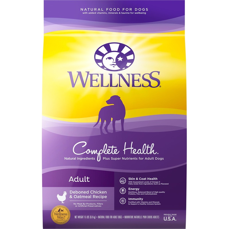 Wellness Adult Chicken & Oatmeal Dry Dog Food