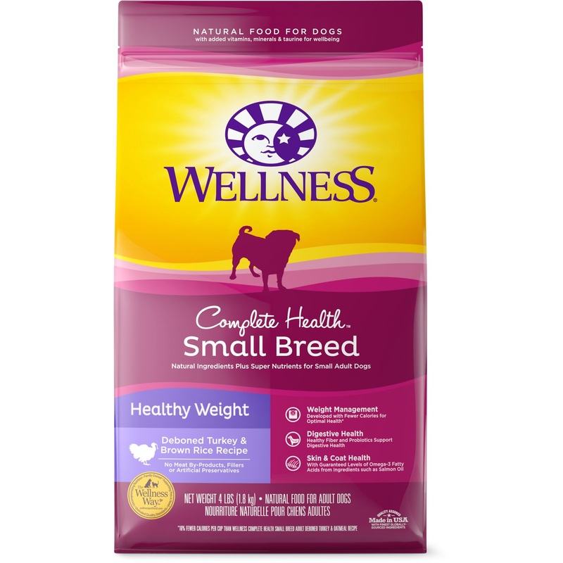 Wellness Small Breed Turkey & Brown Rice or Oatmeal Dry Dog Food