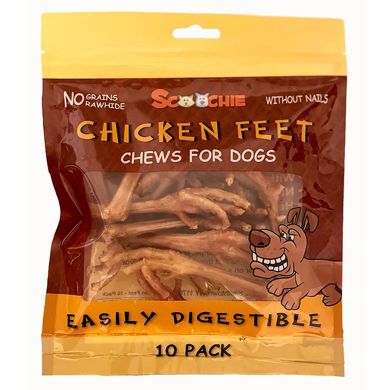 10 Pack Chicken Feet Chews