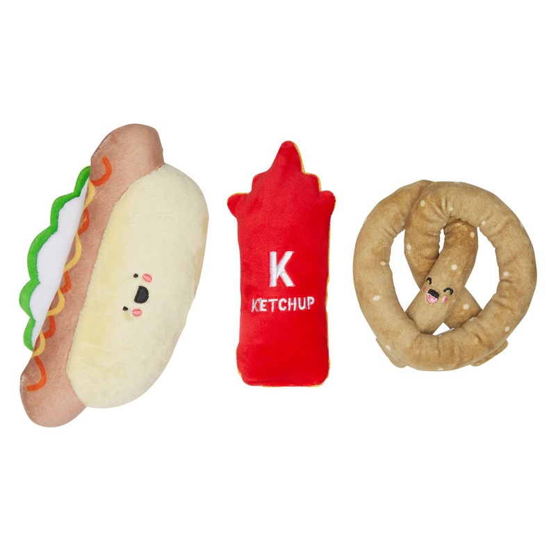 Ballpark Foodie Dog Toy Set