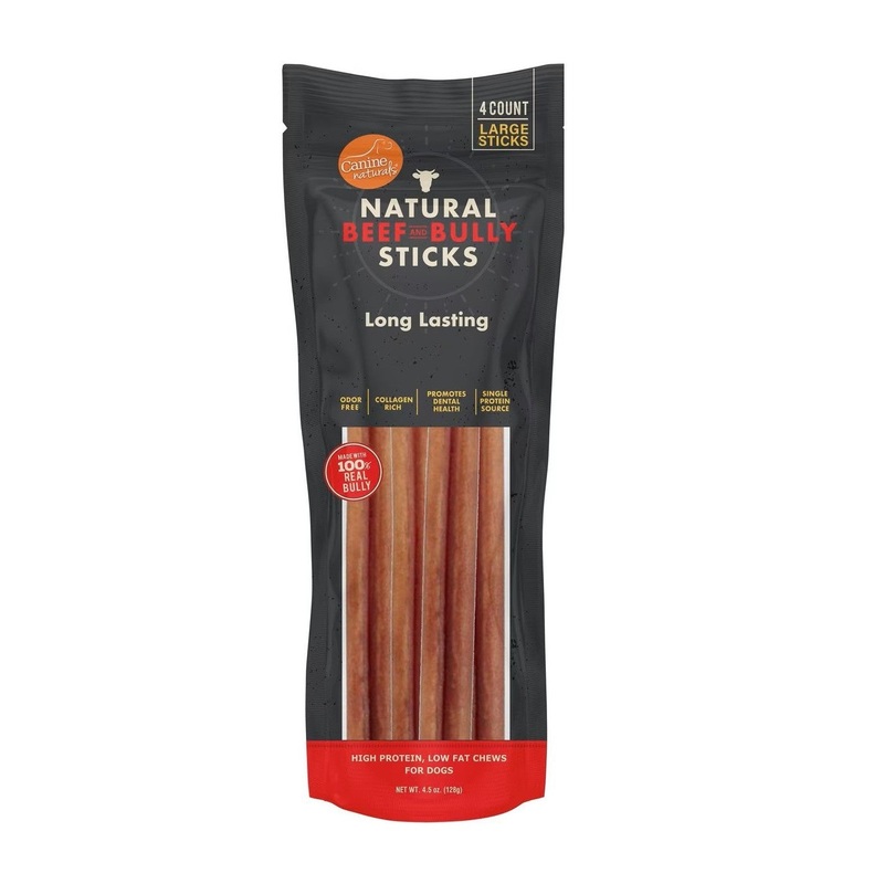 Canine Naturals 5 or 10 Beef & Bully Stick- 4 Pack