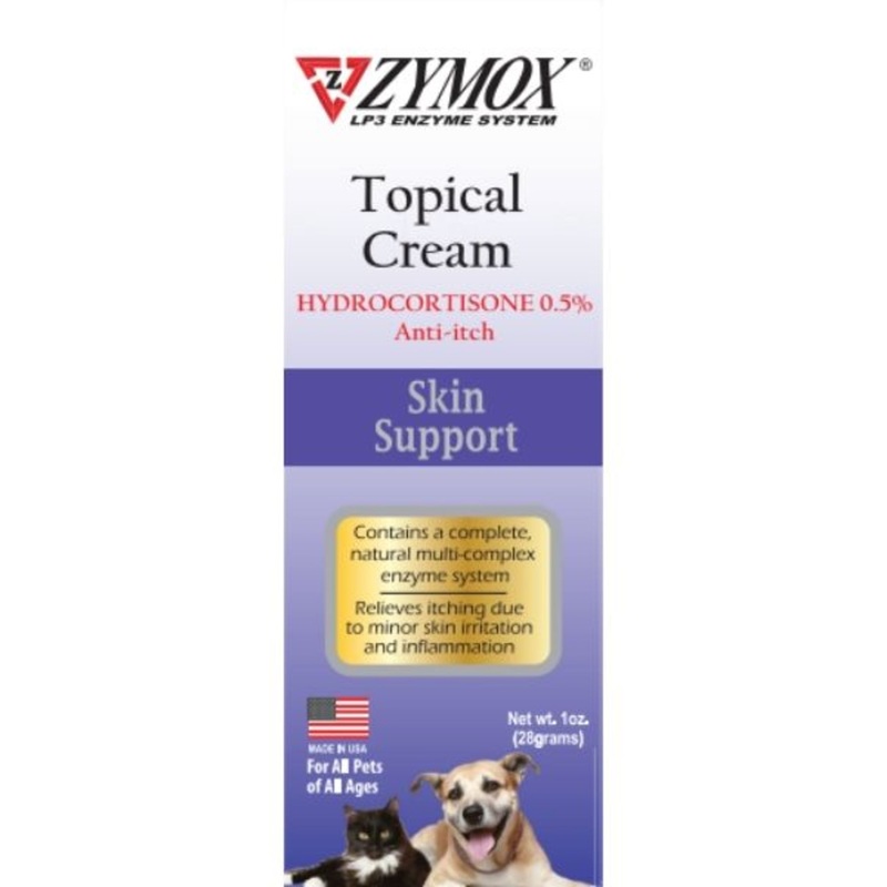 Zymox Enzymatic Topical Cream 0.5% Hydrocortisone Dog & Cat
