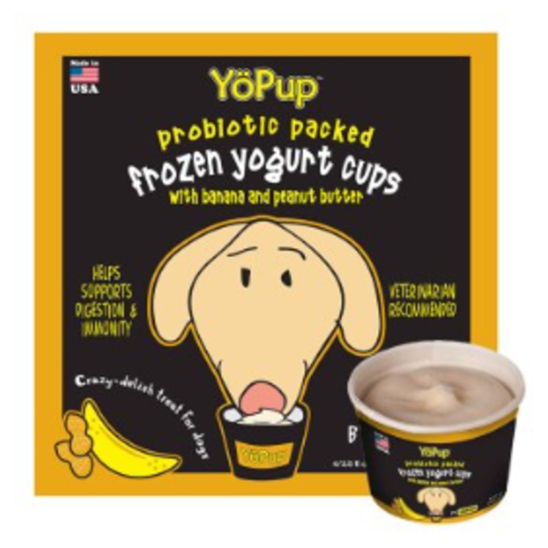 YoPup Banana & Peanut Butter Frozen Yogurt 3.5z / 4pk