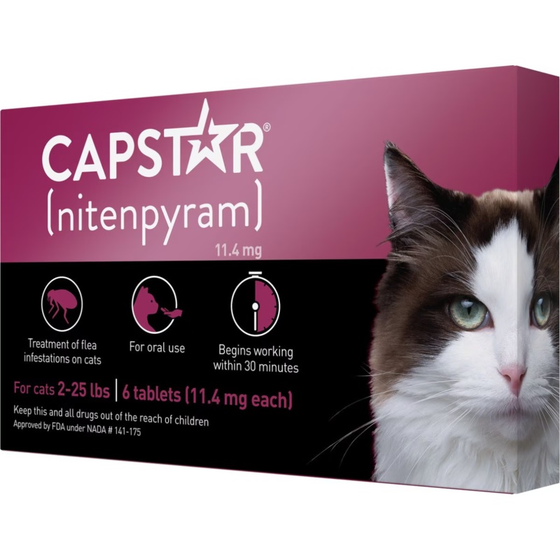 CapStar Flea Tablets Cat 2#-25# 6ct