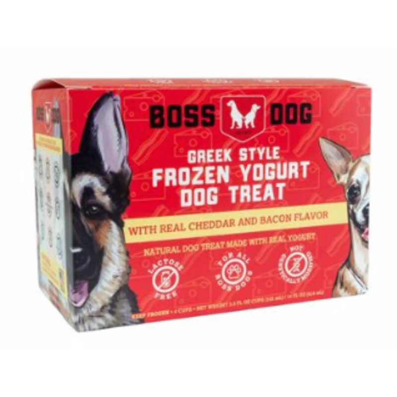 Boss Dog Yogurt Cheddar/Bacon 3.5z / 4pk